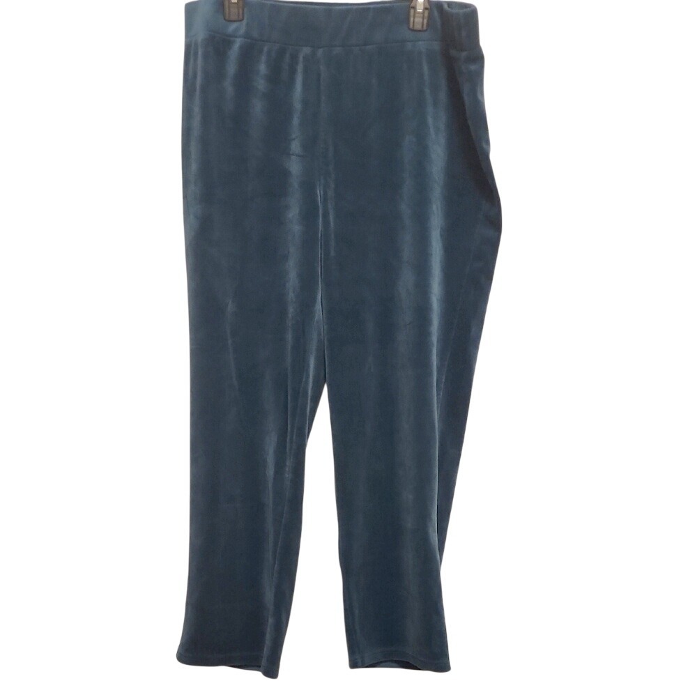5 for $20 Song n Spirit‎ Velour Pants XL Teal Blue Cozy Soft Comfort Loungewear